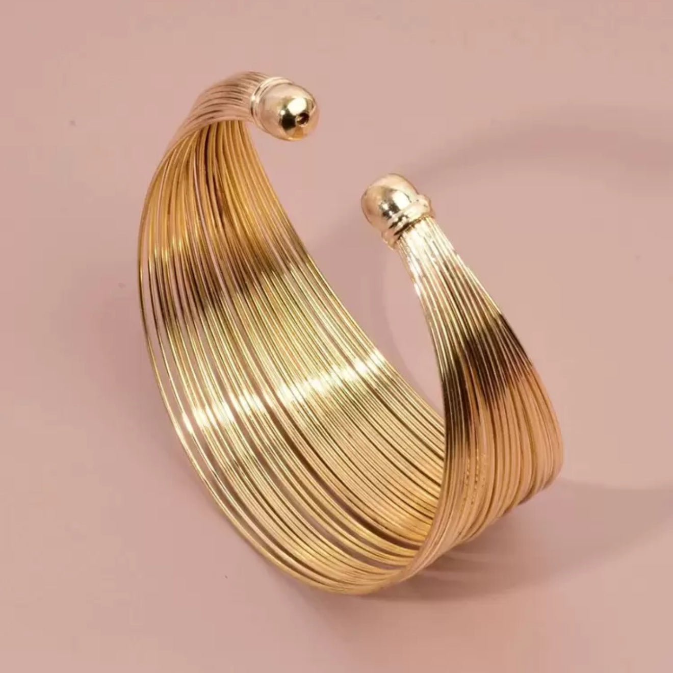 Geometric Open Metal Bracelet Women Fashion Jewelry