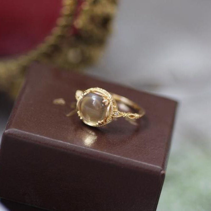 Geometric Open Silver Ring