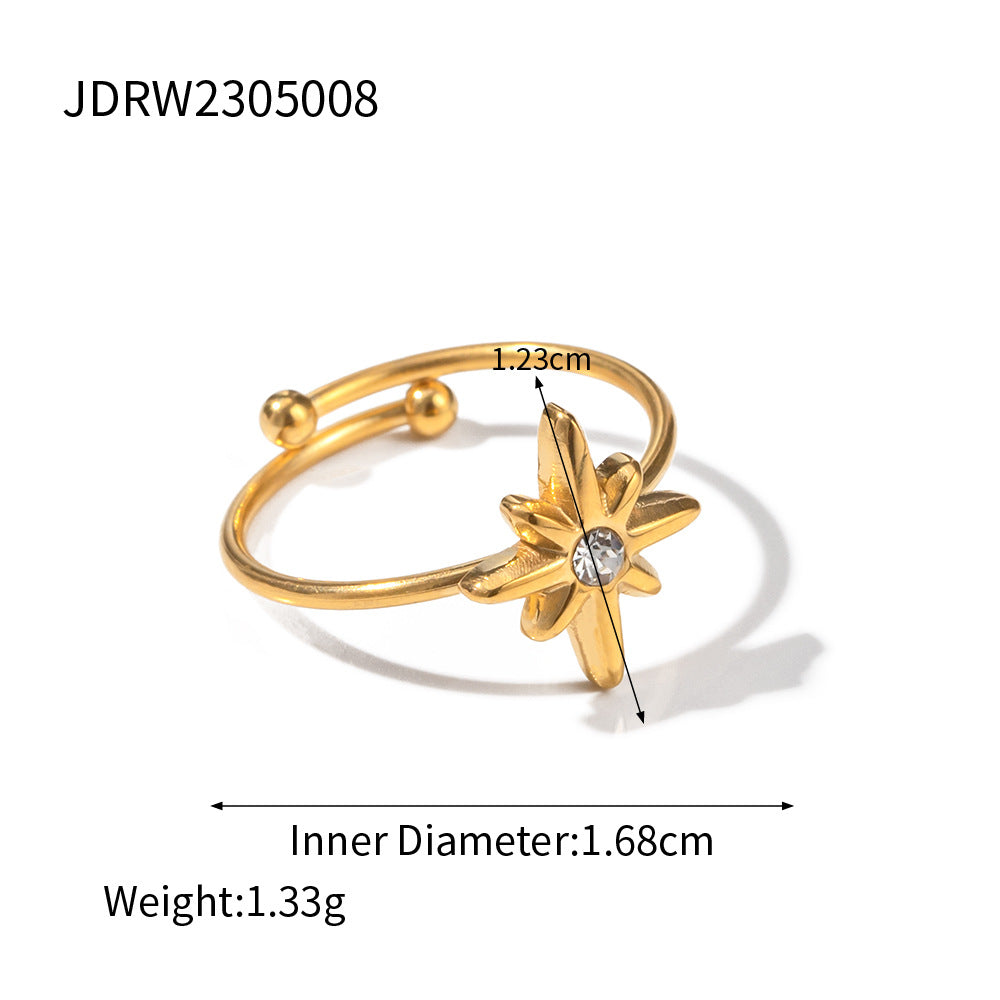 Geometric Open Star Ring