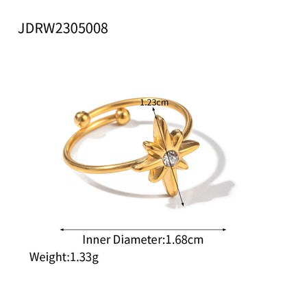 Geometric Open Star Ring