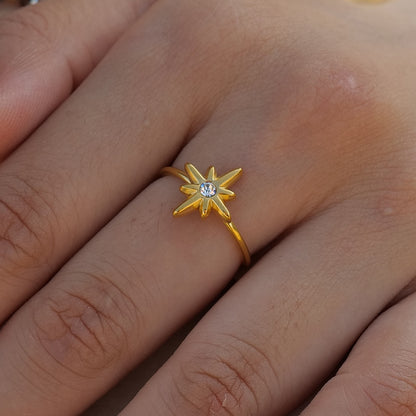 Geometric Open Star Ring