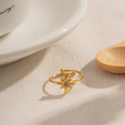 Geometric Open Star Ring