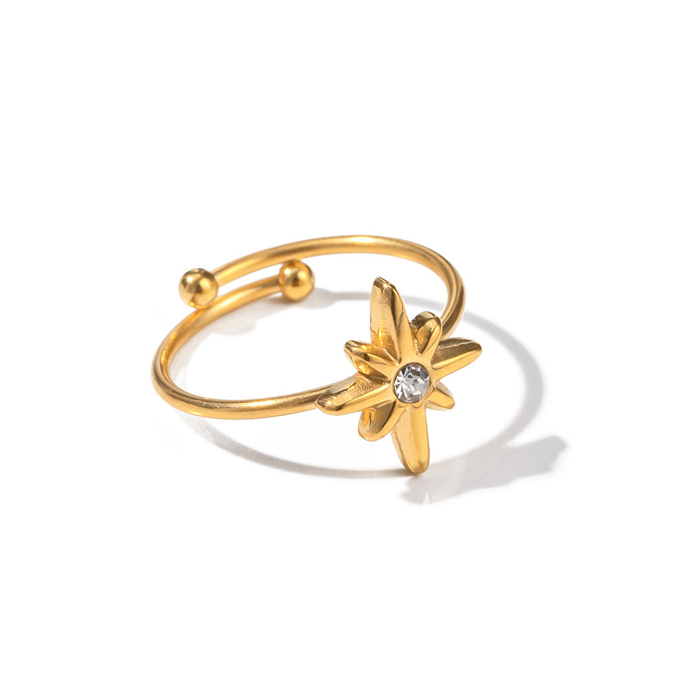 Geometric Open Star Ring