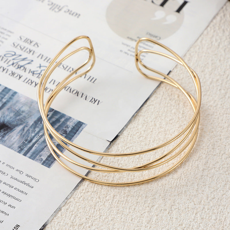 Geometric Opening Metal Bracelet