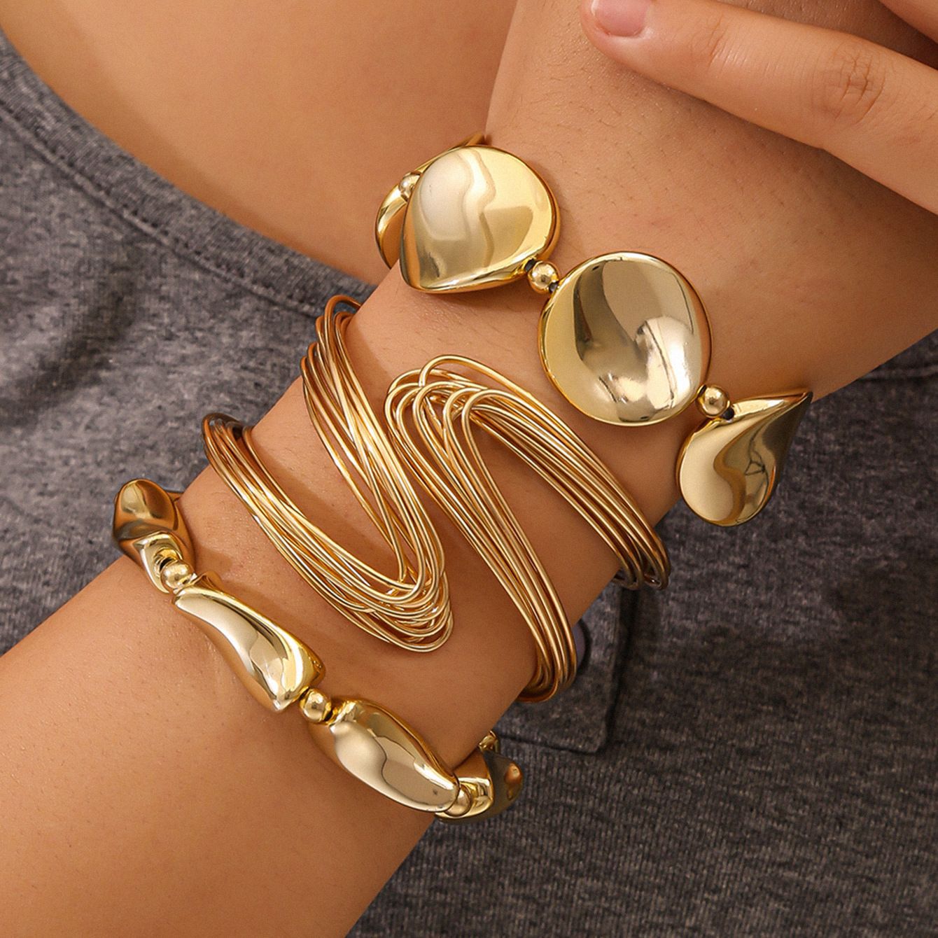 Geometric Openwork Bracelet