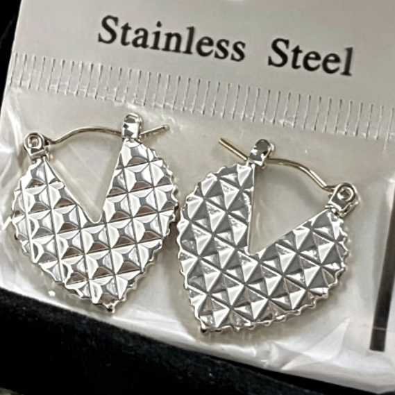 Geometric Pearl Crystal Earrings