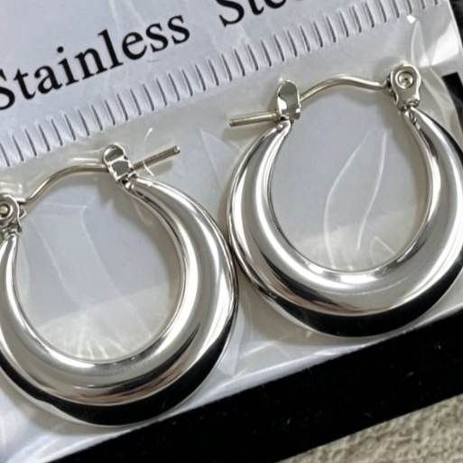 Geometric Pearl Crystal Earrings