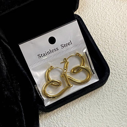 Geometric Pearl Crystal Earrings