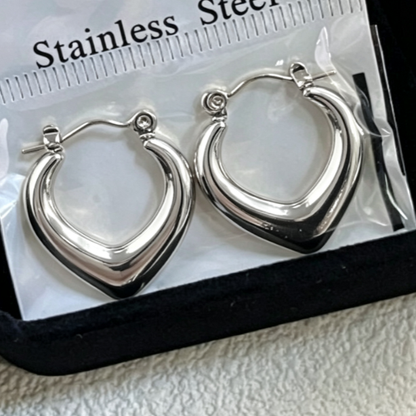 Geometric Pearl Crystal Earrings