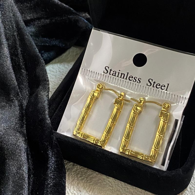 Geometric Pearl Crystal Earrings