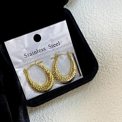 Geometric Pearl Crystal Earrings