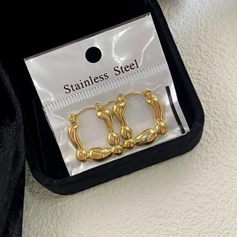 Geometric Pearl Crystal Earrings