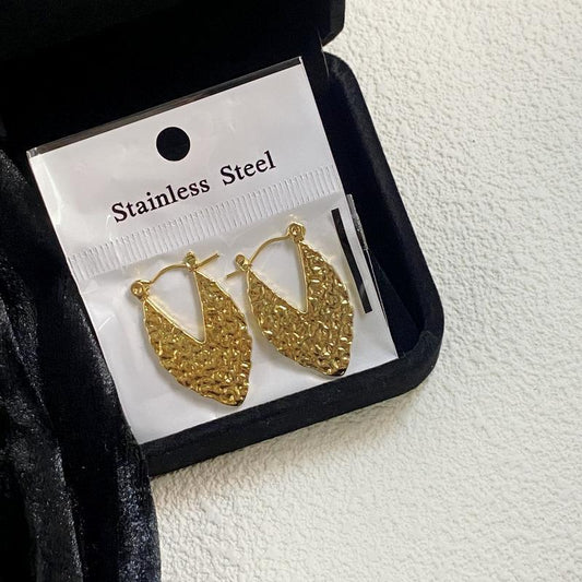 Geometric Pearl Crystal Earrings