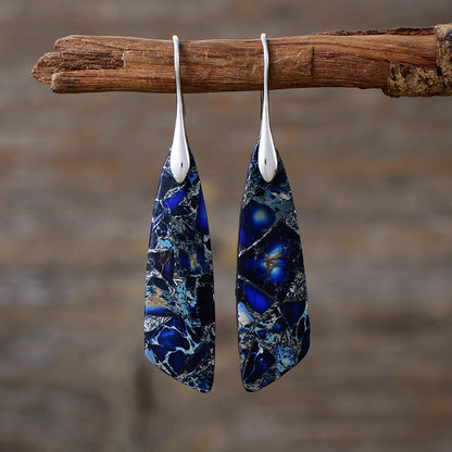Geometric pendant earrings