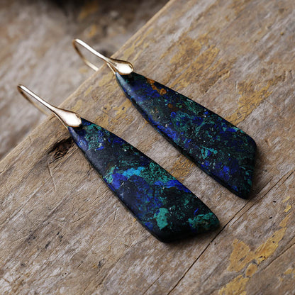 Geometric pendant earrings
