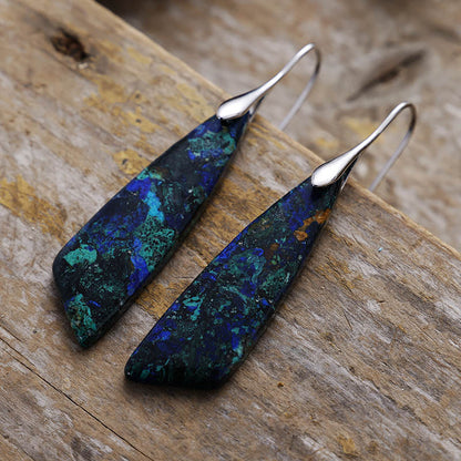 Geometric pendant earrings