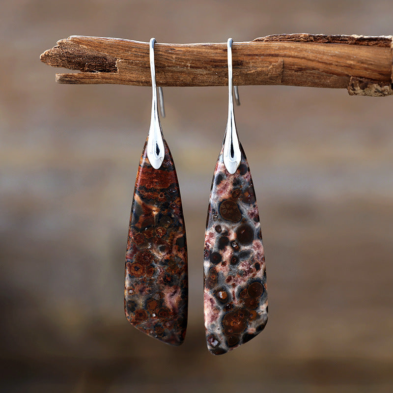 Geometric pendant earrings