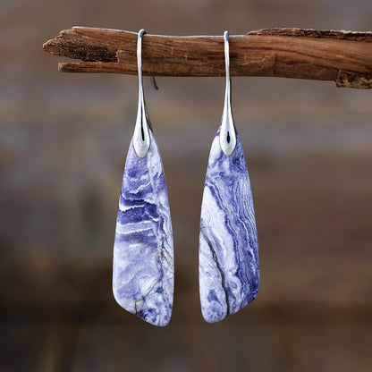 Geometric pendant earrings