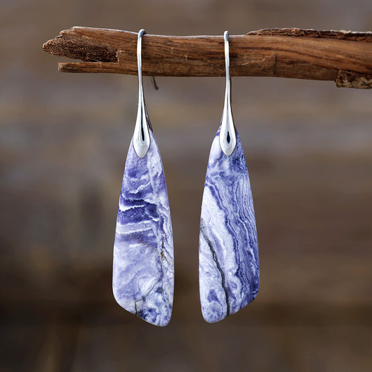 Geometric pendant earrings