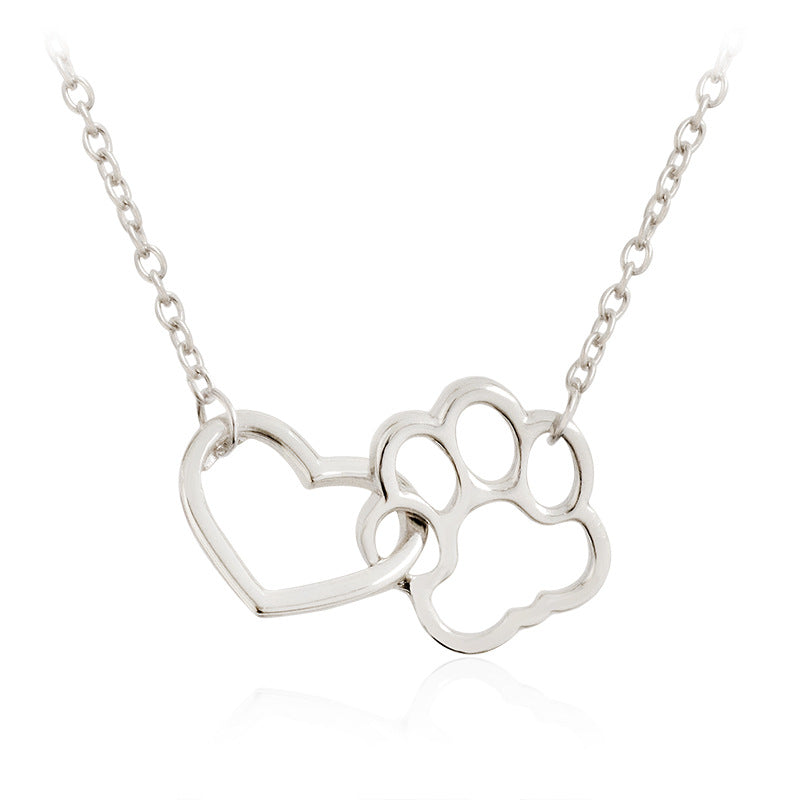 Geometric Pizza Charm Necklace