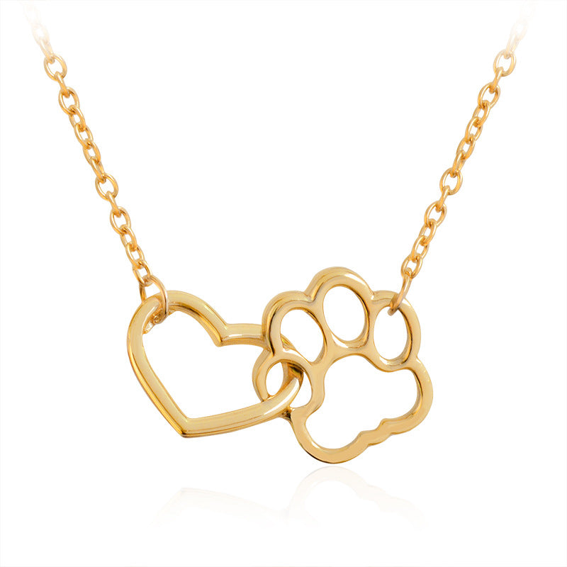 Geometric Pizza Charm Necklace