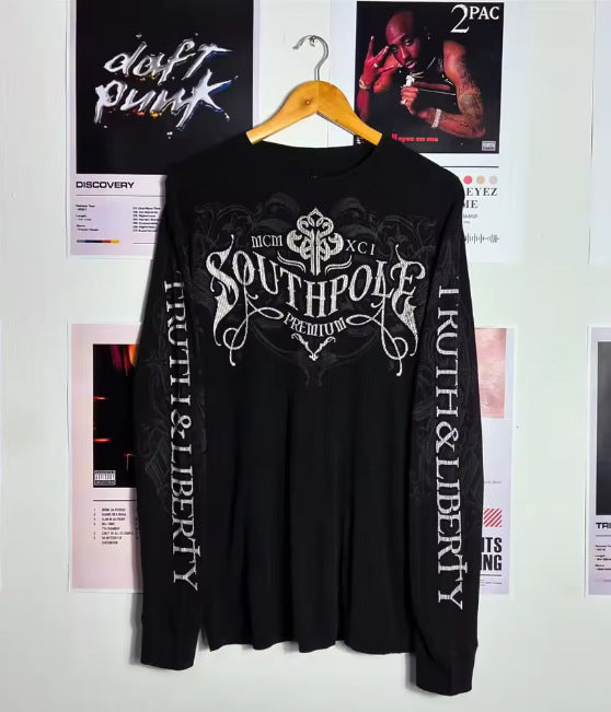 Geometric Print Long Sleeve T-shirt