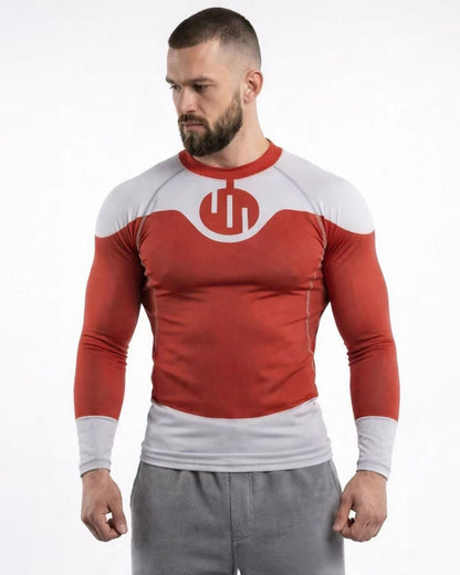 Geometric Print Quick-Dry Long Sleeve T-Shirt