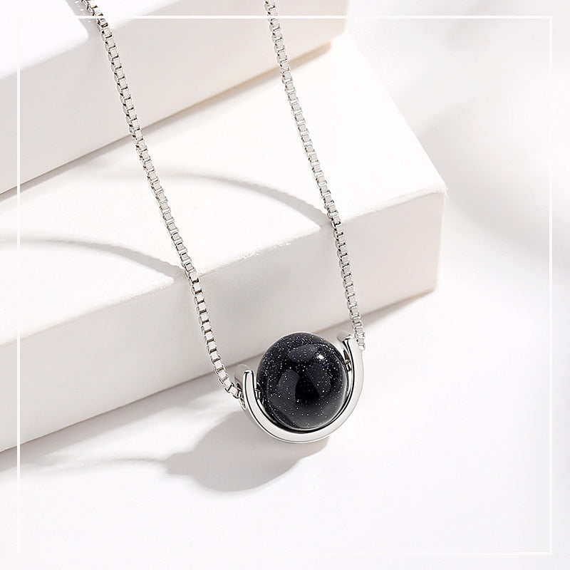 Geometric Saturn Star Pendant Necklace