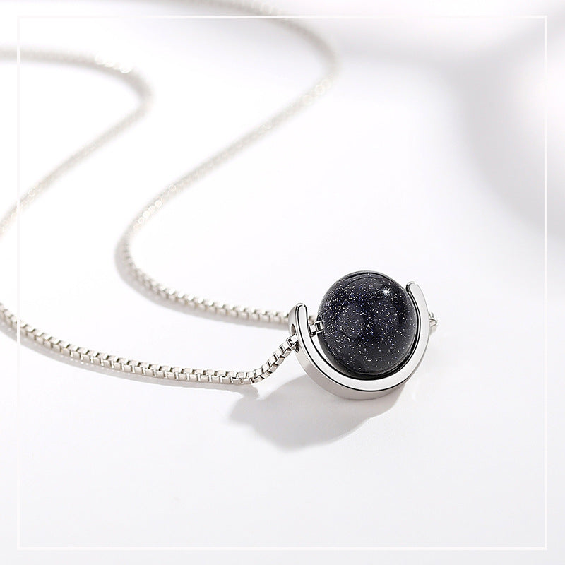 Geometric Saturn Star Pendant Necklace