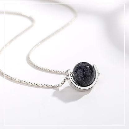 Geometric Saturn Star Pendant Necklace