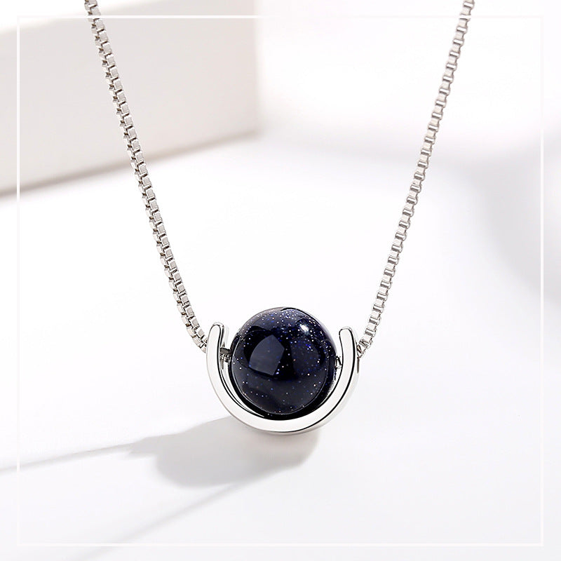 Geometric Saturn Star Pendant Necklace