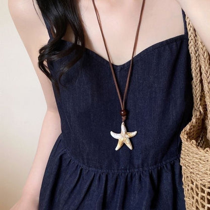 Geometric Silver Leaf Necklace