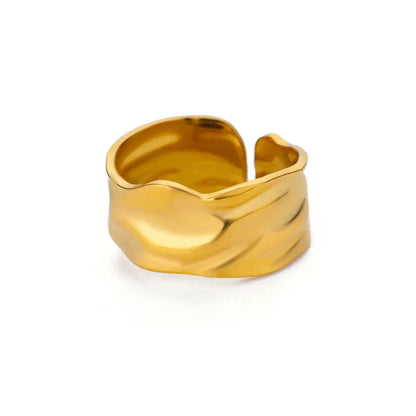 Geometric Snake Open Adjustable Ring