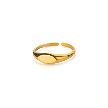 Geometric Snake Open Adjustable Ring