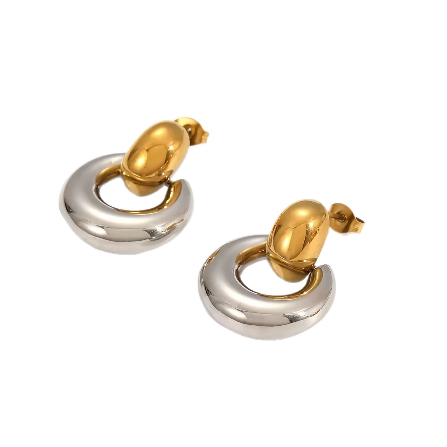 Geometric Stainless Steel Earrings