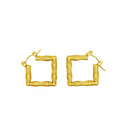 Geometric Stainless Steel Earrings
