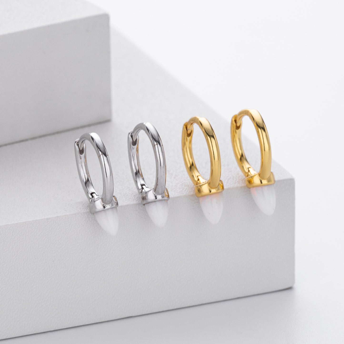 Geometric Sterling Silver Earrings