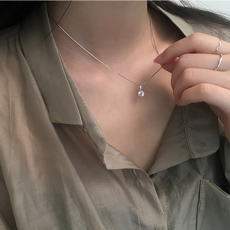 Geometric teardrop necklace