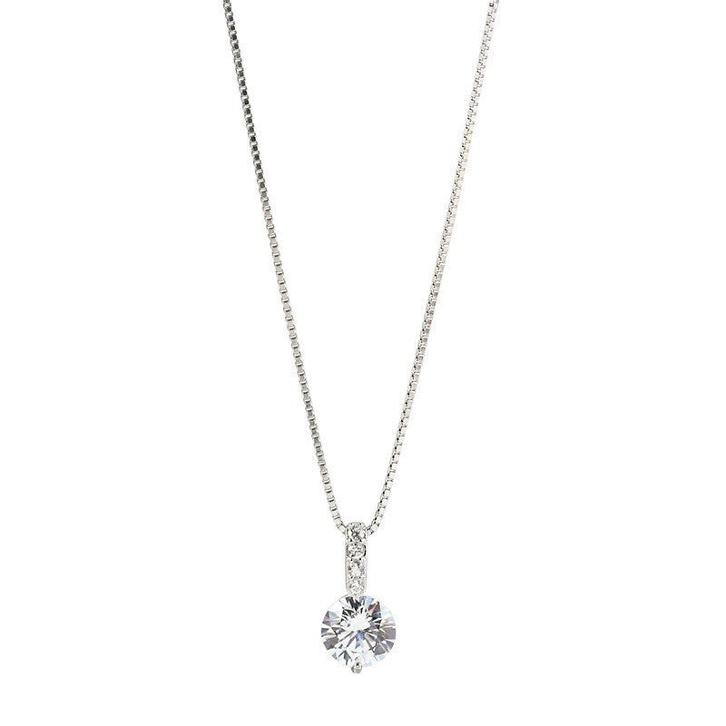 Geometric teardrop necklace