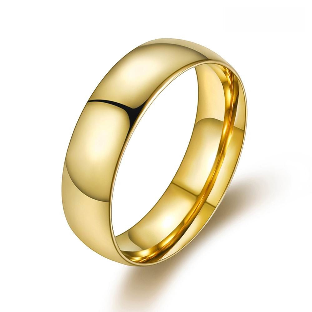 Geometric Titanium Steel Couple Ring