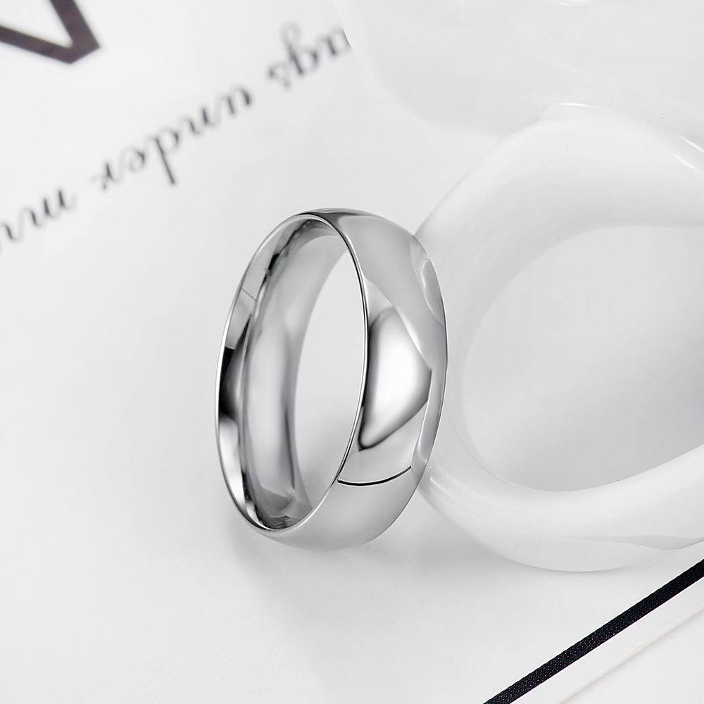 Geometric Titanium Steel Couple Ring