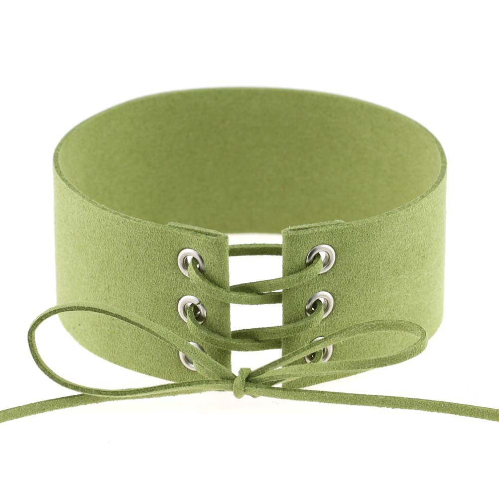 Geometric Velvet Choker Necklace