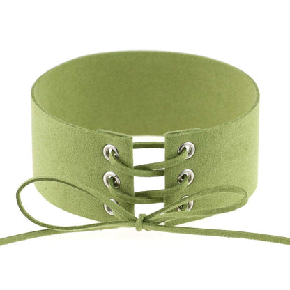 Geometric Velvet Choker Necklace
