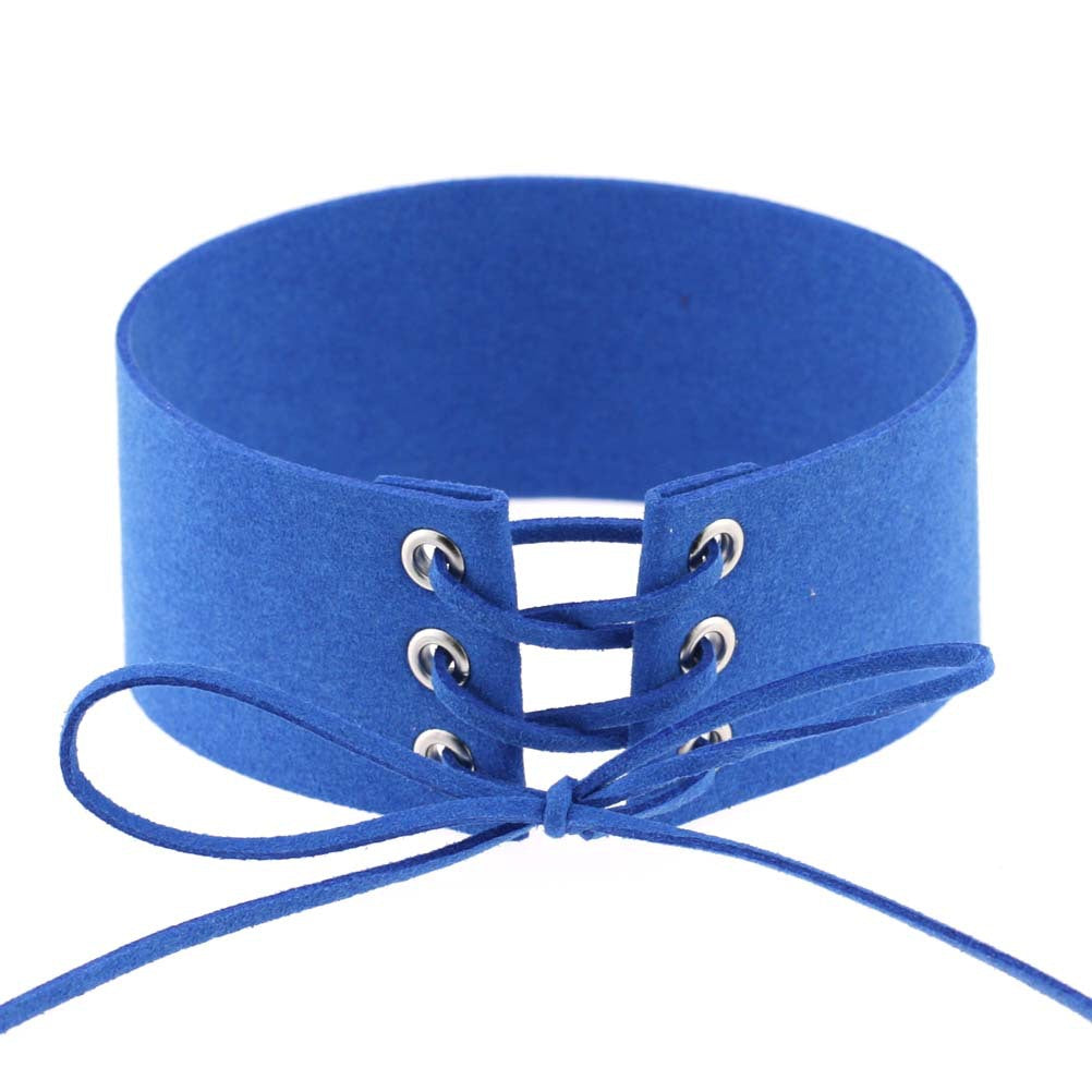 Geometric Velvet Choker Necklace
