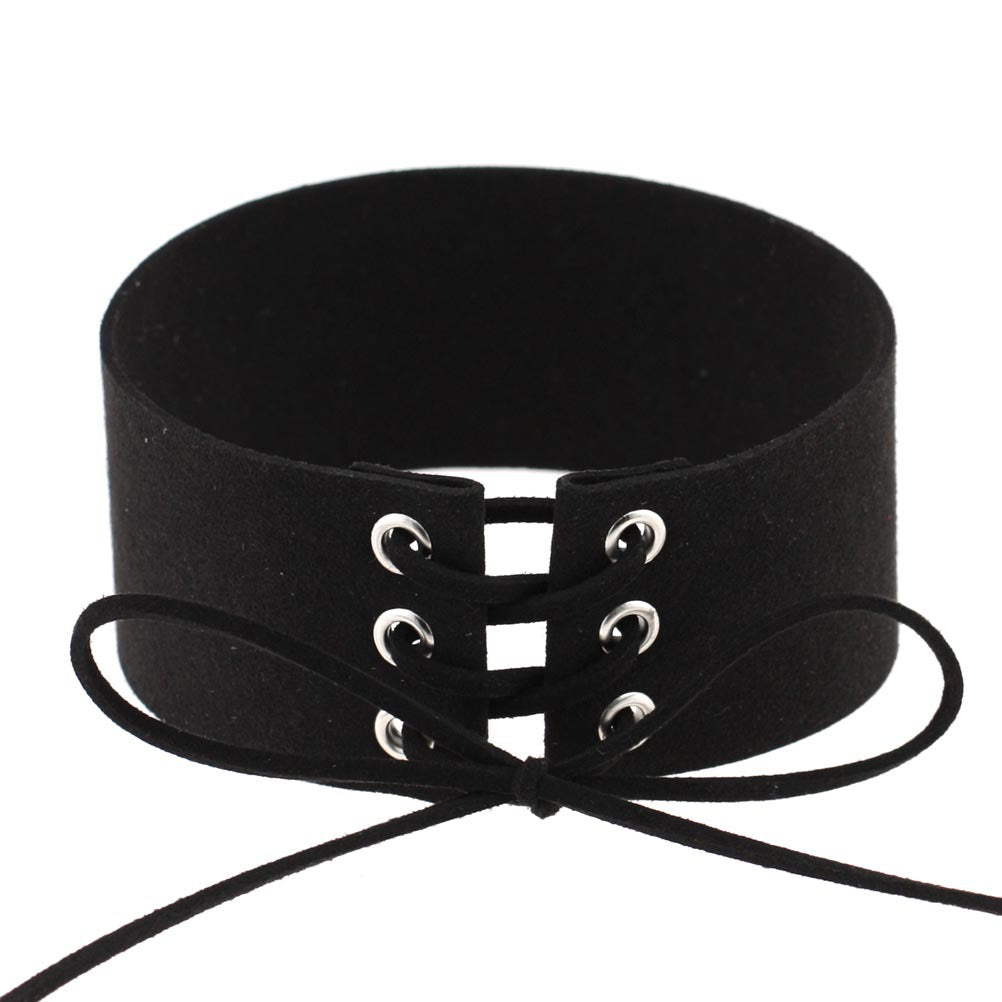 Geometric Velvet Choker Necklace