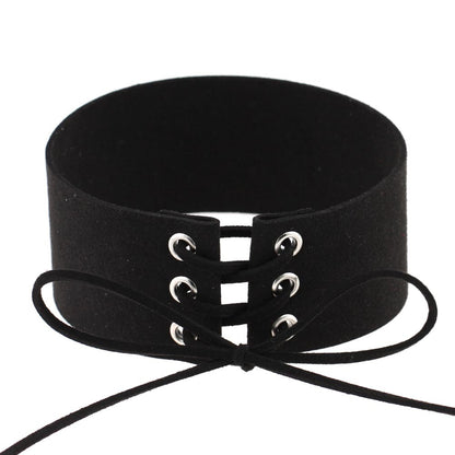 Geometric Velvet Choker Necklace