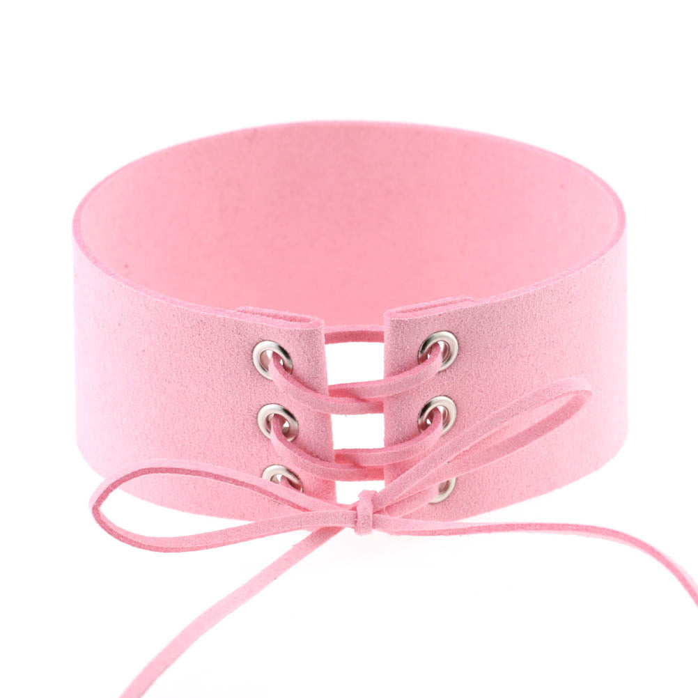 Geometric Velvet Choker Necklace