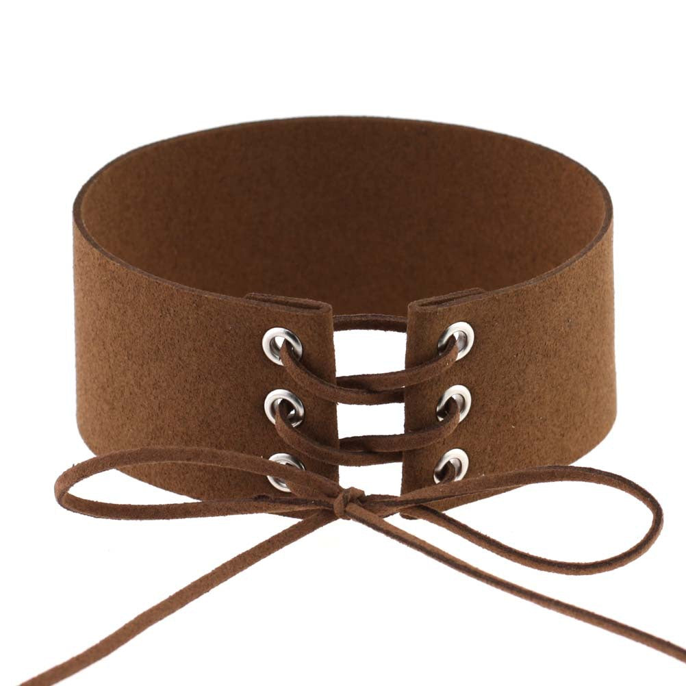 Geometric Velvet Choker Necklace