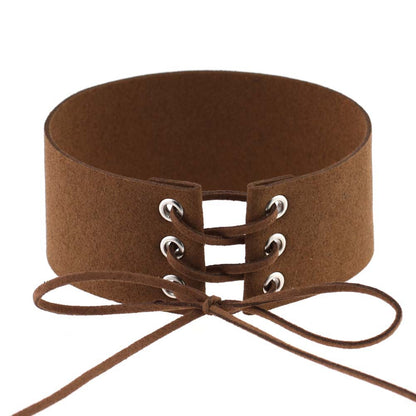 Geometric Velvet Choker Necklace