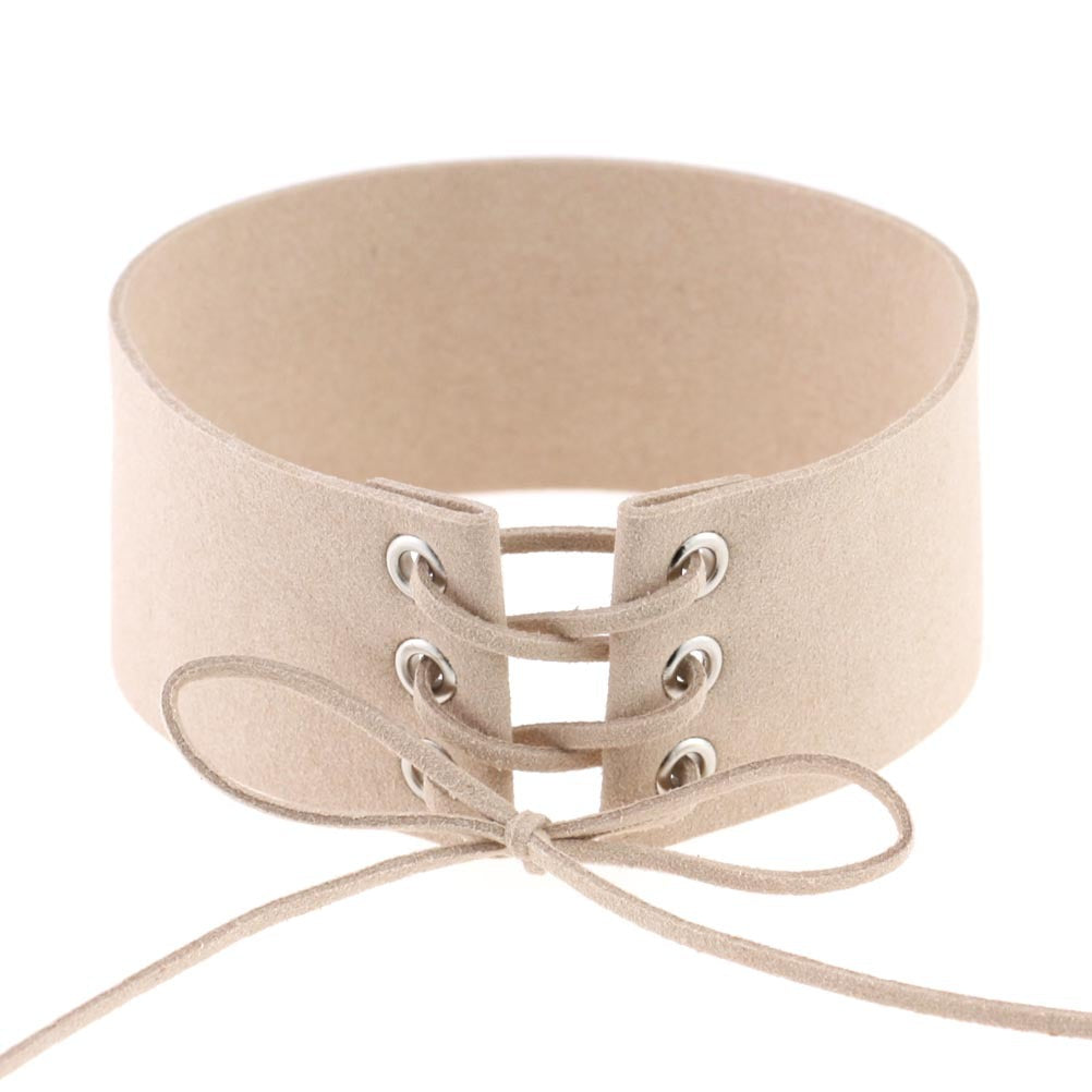 Geometric Velvet Choker Necklace